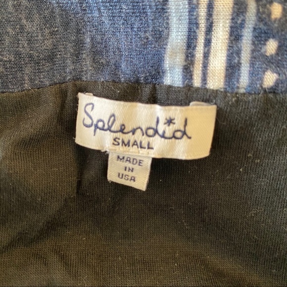 Splendid Navy & White Safari Stripe Maxi Dress Small - Picture 8 of 9